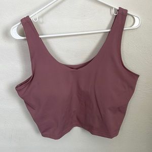 Mauve workout tank top